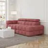 Soffa 2-sits 213cm Rosa Armstöd Vänster - Paris