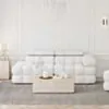 Soffa 2-sits 213cm Vit Boucle Armstöd Höger - Paris