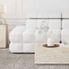 Soffa 2-sits 213cm Vit Boucle Armstöd Höger - Paris