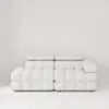 Soffa 2-sits 213cm Vit Boucle Armstöd Höger - Paris