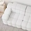 Soffa 2-sits 213cm Vit Boucle Armstöd Vänster - Paris