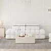 Soffa 2-sits 216cm Vit Boucle Utan Armstöd - Paris