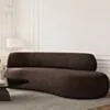 Soffa 3-sits 253cm Brun Armstöd Vänster - Malibu