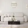 Soffa 3-sits 253cm Ivory - Huntington