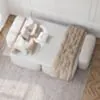 Soffa 3-sits 253cm Ivory - Huntington
