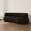Soffa 3-sits 253cm Brun Armstöd - Malibu