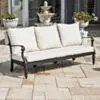 Loungesoffa Svart Aluminium Florence 3-sits