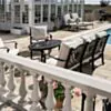 Loungesoffa Svart Aluminium Florence 3-sits
