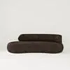 Soffa 3-sits 253cm Brun Armstöd Höger - Malibu