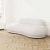 Soffa 3-sits 253cm Vit Boucle - Bel Air