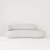 Soffa 3-sits 253cm Vit Boucle Armstöd Vänster - Malibu