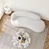 Soffa 3-sits 253cm Vit Boucle Armstöd Vänster - Malibu