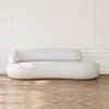 Soffa 3-sits 253cm Vit Boucle Armstöd Vänster - Malibu