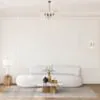 Soffa 3-sits 253cm Vit Boucle Armstöd Höger - Malibu