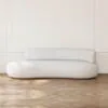 Soffa 3-sits 253cm Vit Boucle Armstöd Höger - Malibu