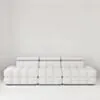 Soffa 3-sits 291cm Vit Boucle Utan Armstöd - Paris