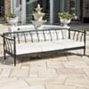 Loungesoffa Svart Aluminium Capri 3-sits