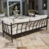 Loungesoffa Svart Aluminium Capri 3-sits