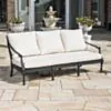 Loungegrupp Utomhus Svart Aluminium 5-pers - St Tropez