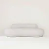 Soffa 3-sits 253cm Vit Boucle - Bel Air