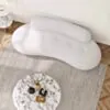 Soffa 3-sits 253cm Vit Boucle - Bel Air