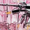Kristallkrona Ø75cm Rosa/Krom - Cagliari