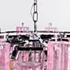 Kristallkrona Ø75cm Rosa/Krom - Cagliari