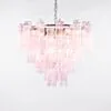 Kristallkrona Ø75cm Rosa/Krom - Cagliari