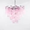 Kristallkrona Ø75cm Rosa/Krom - Cagliari