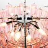 Kristallkrona Ø75cm Rosa/Krom - Cagliari