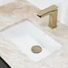 Badrumskommod Svart Valnöt 80cm Beige Marmor - Dallas