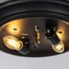 Takplafond Ø33cm Rustik Svart - Monterey