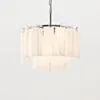 Kristallkrona Ø45 Vit Alabaster/Krom - Cagliari