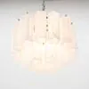 Kristallkrona Ø45 Vit Alabaster/Krom - Cagliari