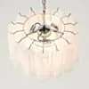Kristallkrona Ø45 Vit Alabaster/Krom - Cagliari