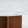 Soffbord Ø80cm Valnöt/Vit Marmor - Matisse