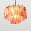 Kristallkrona Ø45 Rosa Alabaster/Krom - Cagliari