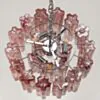 Kristallkrona Ø45 Rosa Alabaster/Krom - Cagliari