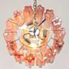 Kristallkrona Ø45 Rosa Alabaster/Krom - Cagliari