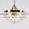 Kristallplafond Ø65xH52cm Bärnsten/Krom - Livorno