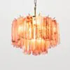 Kristallkrona Ø45 Rosa Alabaster/Mässing - Cagliari