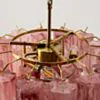 Kristallkrona Ø45 Rosa Alabaster/Mässing - Cagliari