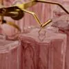 Kristallkrona Ø45 Rosa Alabaster/Mässing - Cagliari