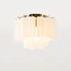 Taklampa Hall Ø45 Opal/Mässing - Cagliari
