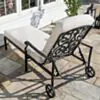 Solsäng Svart Aluminium Amalfi