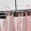 Avlång Kristallkrona 120cm Krom/Rosa - Livorno