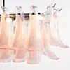 Avlång Kristallkrona 120cm Krom/Rosa - Livorno