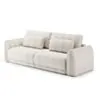 Soffa 3-sits 253cm Fluffig Vit - Stockholm