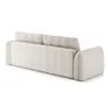 Soffa 3-sits 253cm Fluffig Vit - Stockholm