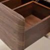 Badrumskommod Valnöt 80cm Vit Ovanpåliggande Handfat  - Oregon